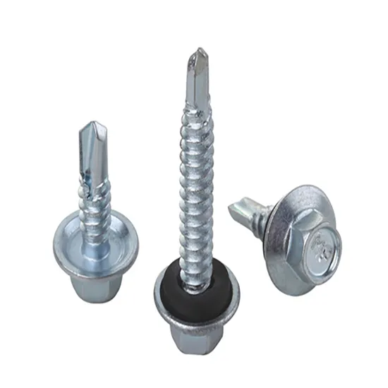  Carbon Steel Stainless Steel Hex Washer Head Self Drilling Screw/Roofing Screw